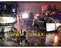 Incidente stradale sul Ponte Sangro, coinvolti un autobus e due vetture