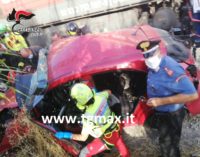 Fossacesia: incidente treno merci e autovettura, dimessi dall’ospedale papà e neonato
