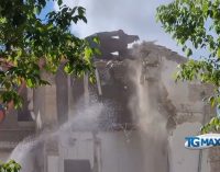 Lanciano: Villa de Angelis, terzo giorno di demolizione