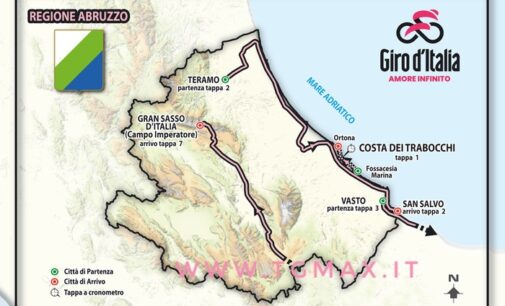 Il giro d’Italia parte dall’Abruzzo, tappa a cronometro sulla Via verde