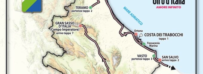 Il giro d’Italia parte dall’Abruzzo, tappa a cronometro sulla Via verde