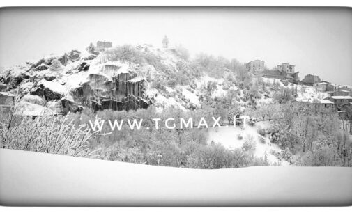 Montenerodomo, paesaggio da fiaba con la neve 