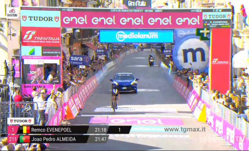 Giro: Fossacesia marina – Ortona, il belga Evenepoel vince la tappa a cronometro individuale