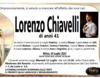 Altino: martedì pomeriggio i funerali di Lorenzo Chiavelli