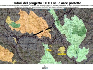 toto tunnel su aree protette