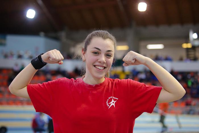 Montanaro oro nel peso Allievi Indoor, record personale per Ludovica con 14,23 metri