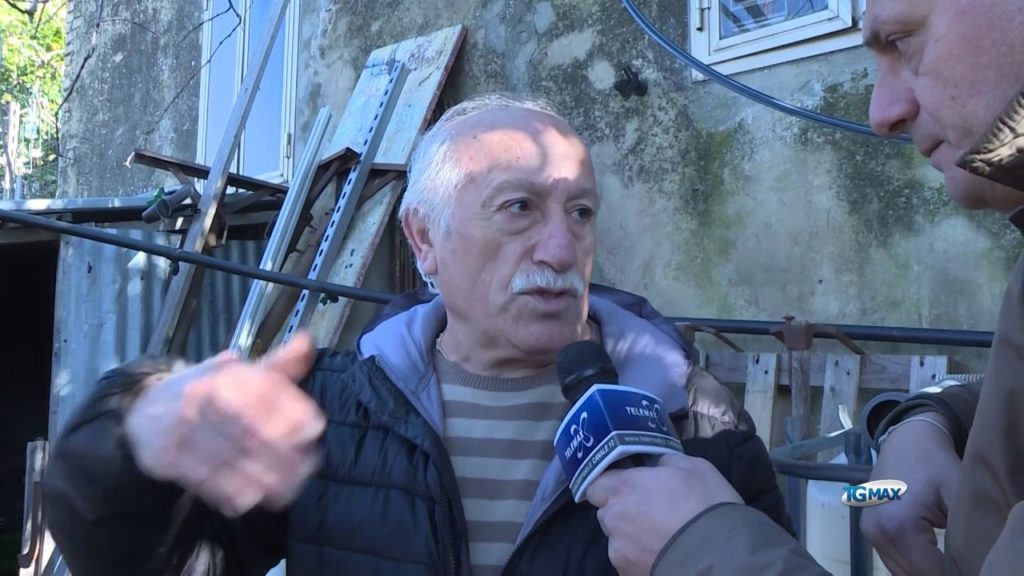 A Fossacesia frana minaccia cinque famiglie in via Bonavia