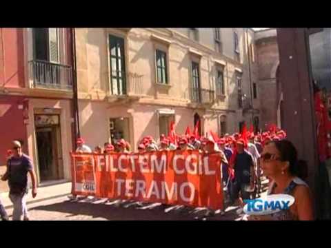 A Teramo lo sciopero Cgil contro la manovra