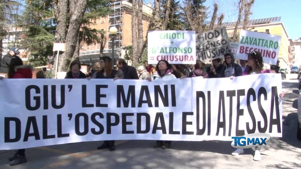 Atessa, protesta per l'ospedale all’Emiciclo