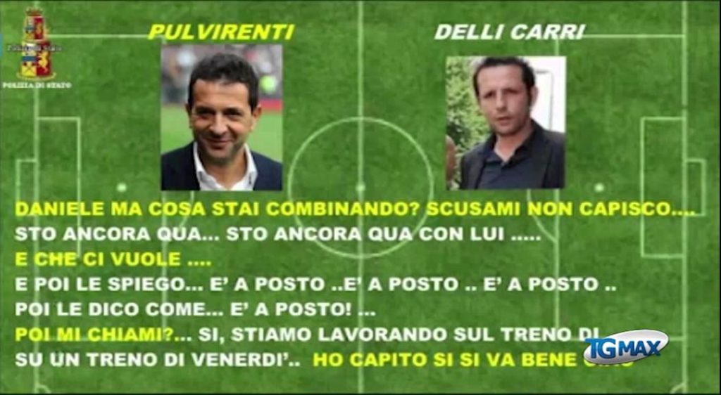 Calcioscommesse, il registro delle combine a casa Di Luzio