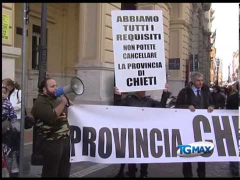 Chieti, nuova manifestazione per la Provincia