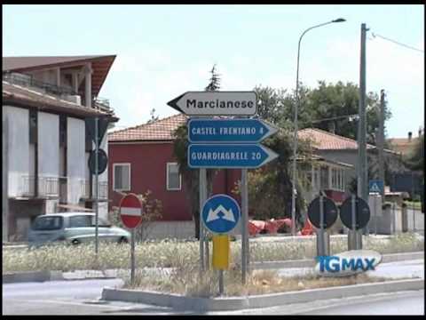 Lanciano, la rotatoria delle proteste