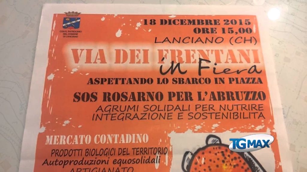 Lanciano, venerdì le arance di Rosarno in via dei Frentani