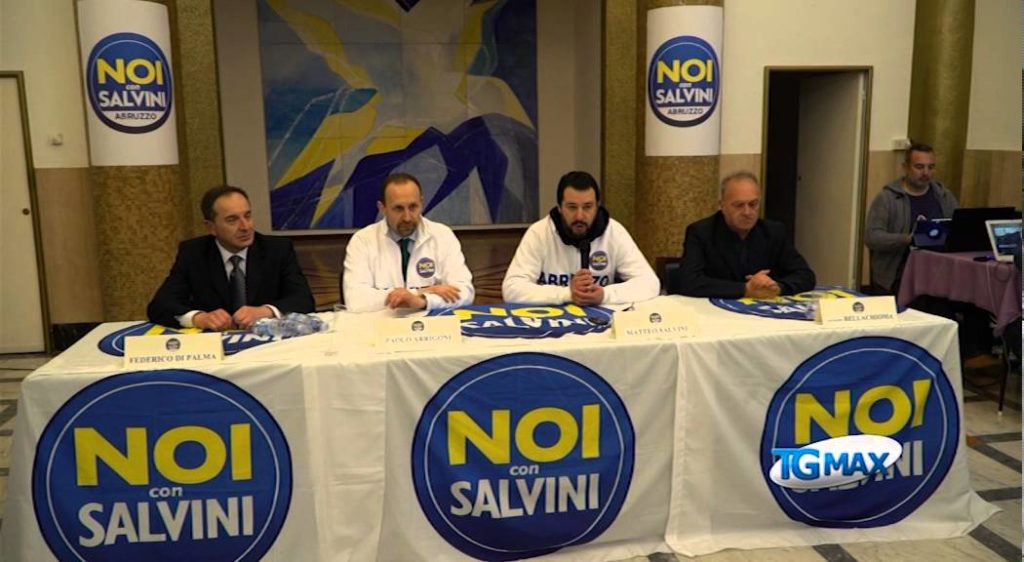 Salvini a Lanciano, sicurezza e lavoro innanzitutto