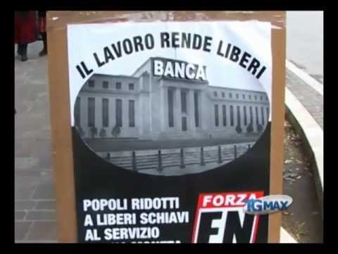 Signoraggio bancario, sit in di FN