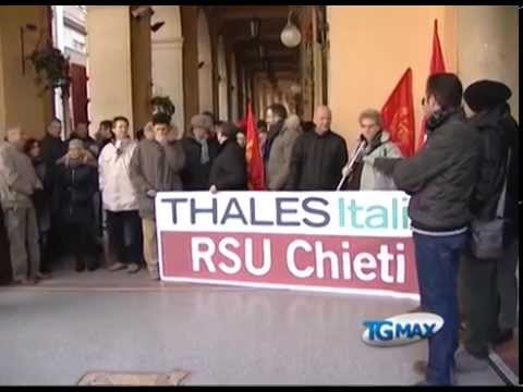 Thales, presidio in Prefettura a Chieti