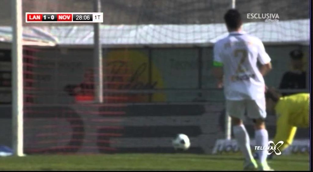 Virtus Lanciano Novara 2-1, gol di Gatto