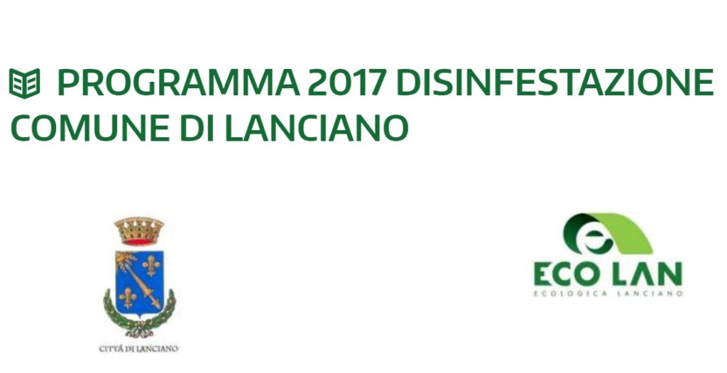 Disinfestazione notturna da martedì 16 maggio a giovedì 18 a Lanciano