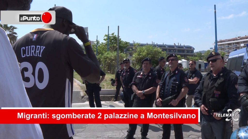 Sgombero migranti a Montesilvano LIVE Il Punto