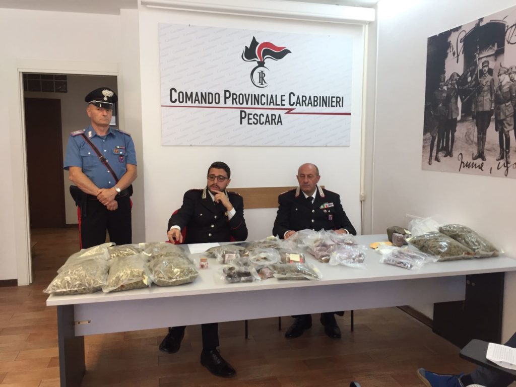 Incensurato con 13 kg di droga, arrestato a Pescara