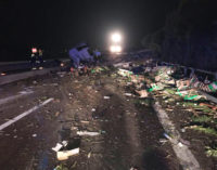 Vasto: incidente in A14, muore autotrasportatore greco