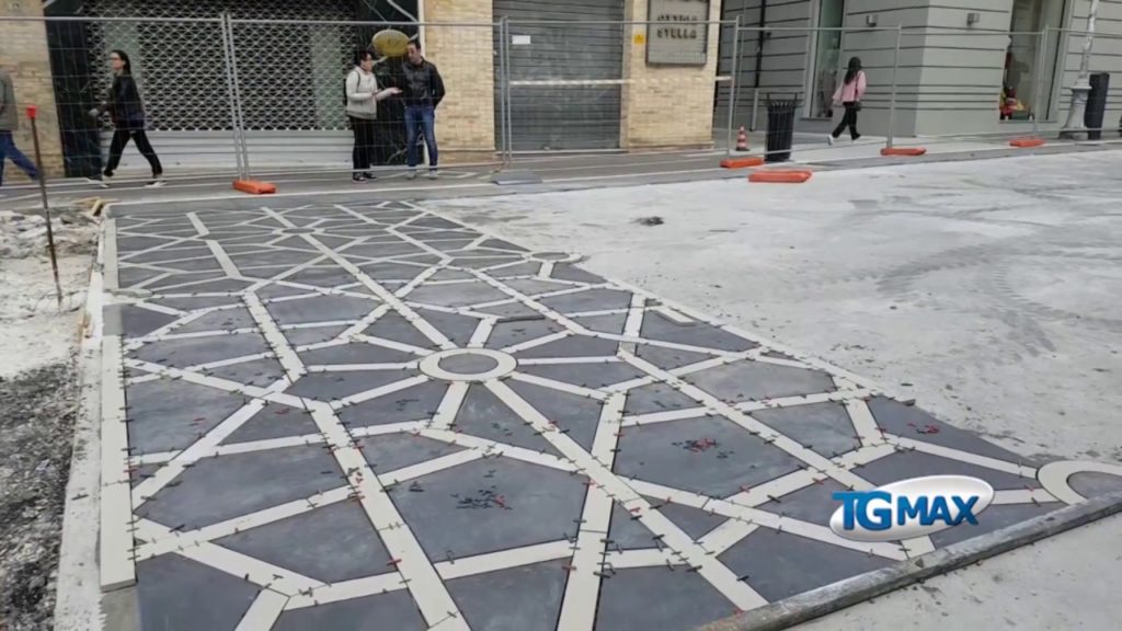Lanciano: prende forma il disegno della presentosa al Corso