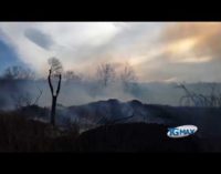 Vento e fiamme in Val di Sangro, sospetto incendio doloso