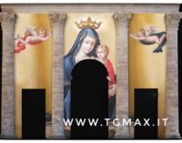 Lanciano: le immagini della Madonna del Ponte proiettate sulla facciata della cattedrale