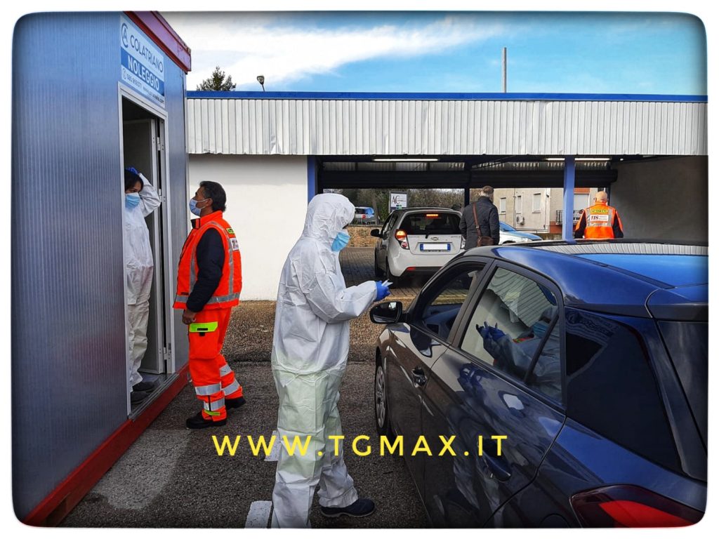 Lanciano: aperto il drive in dei tamponi, se ne faranno 200 al giorno