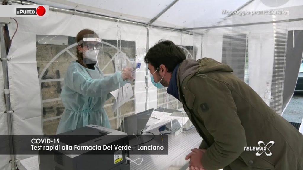 Lanciano: Covid19, test rapidi alla farmacia Del Verde