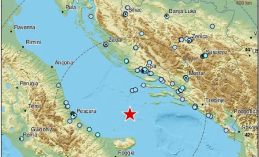 Terremoto in mare Adriatico, scossa avvertita in Abruzzo