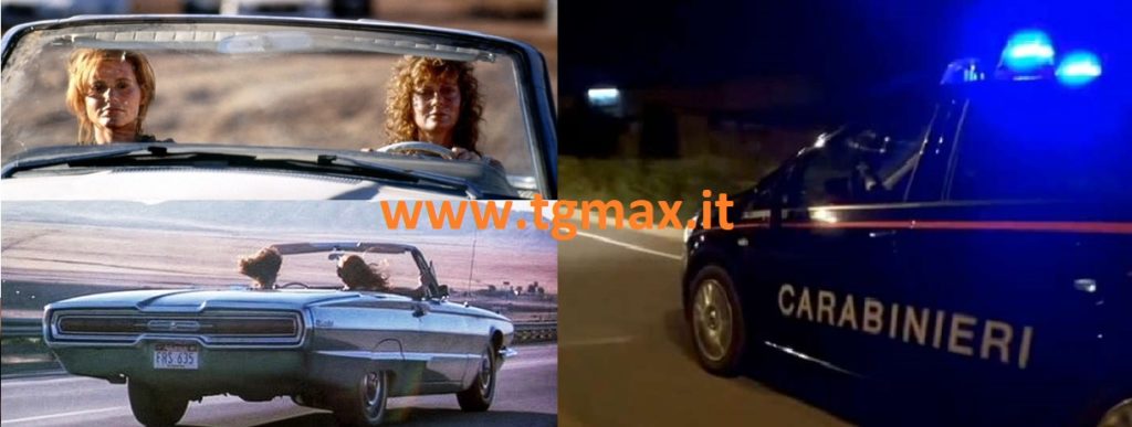 Come Thelma e Louise: non si fermano all’alt, inseguite a sirene spiegate si arrendono