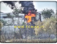 Lanciano: incendio tra Villa Andreoli e Iconicella, sul posto i vigili del fuoco