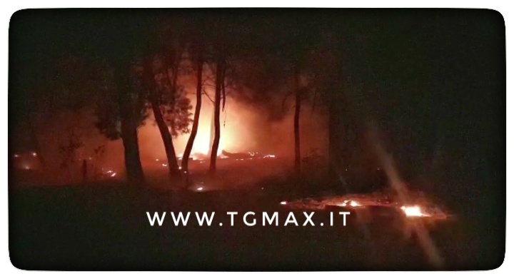 Inferno di fuoco sulla costa d’Abruzzo, attacco di piromani