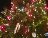 Lanciano: acceso l’albero di Natale in piazza Plebiscito