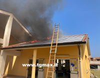 Treglio: incendio divampa sul tetto della scuola, tutti in salvo