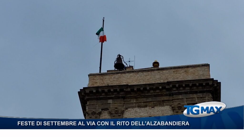 Feste di settembre, inizio con il rito dell’alzabandiera
