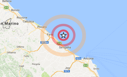 Terremoto vicino Fano, magnitudo 5.7