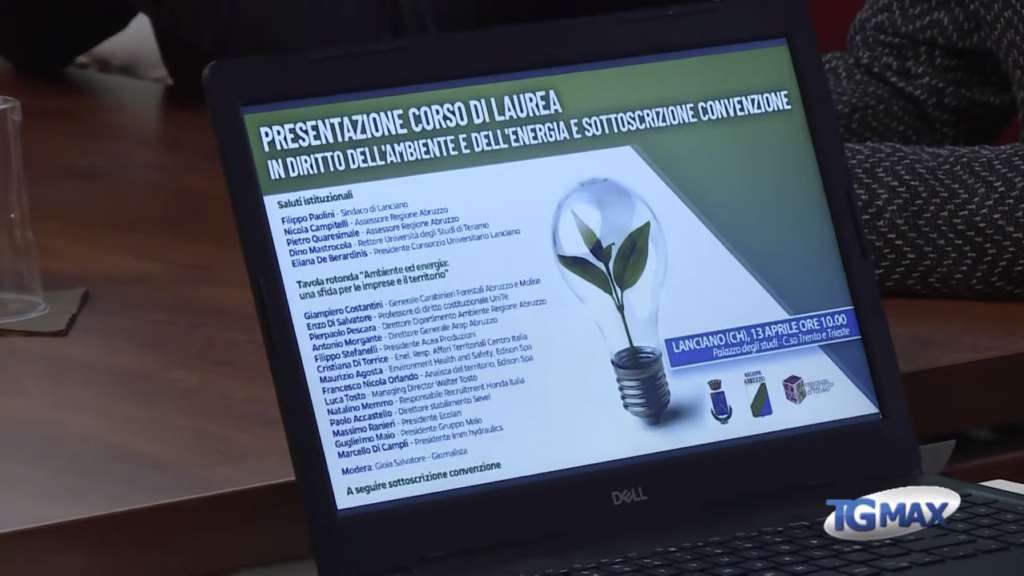 Lanciano: laurea in Diritto dell’ambiente ed energia, primo corso in Italia