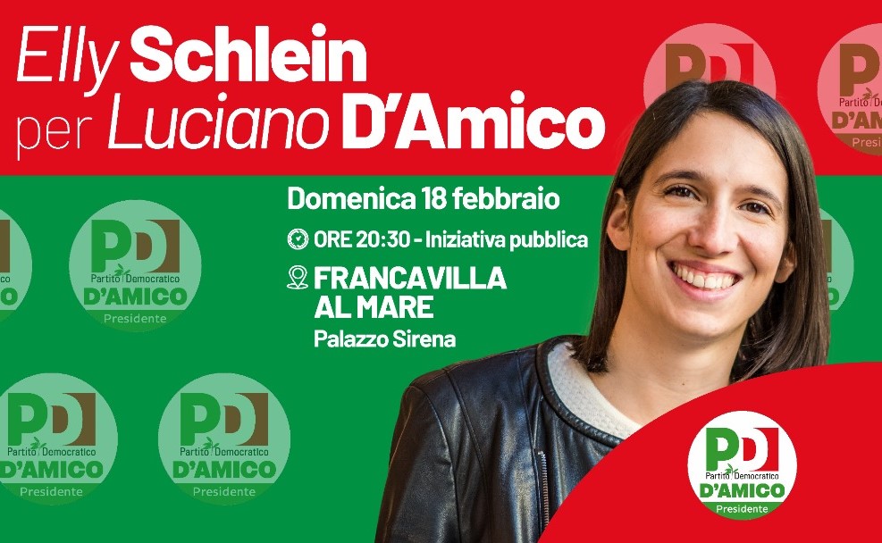 Abruzzo al voto, Elly Schlein sulla costa dei trabocchi e a Lanciano