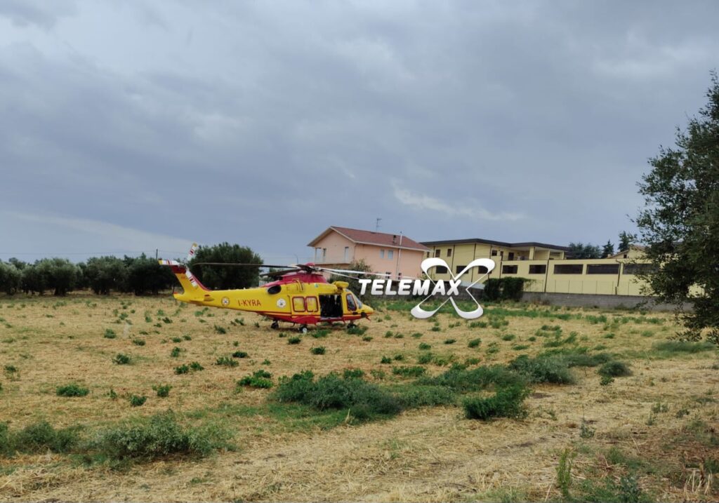 Lanciano: incidente sul lavoro, operaio ricoverato in elisoccorso
