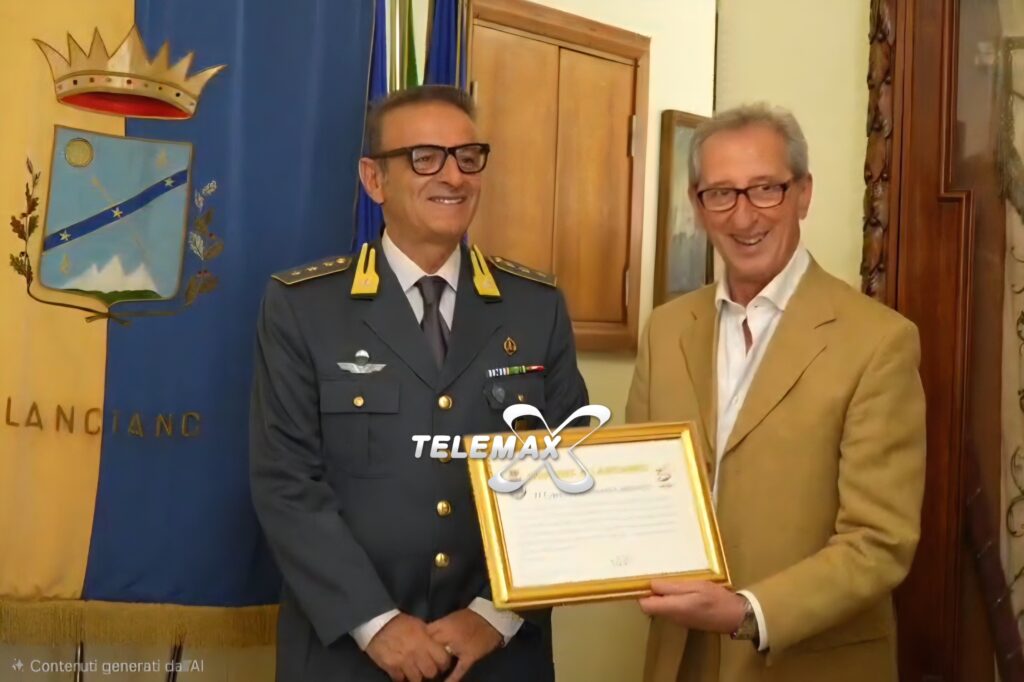 Guardia di finanza: il capitano Domenico Siravo saluta Lanciano