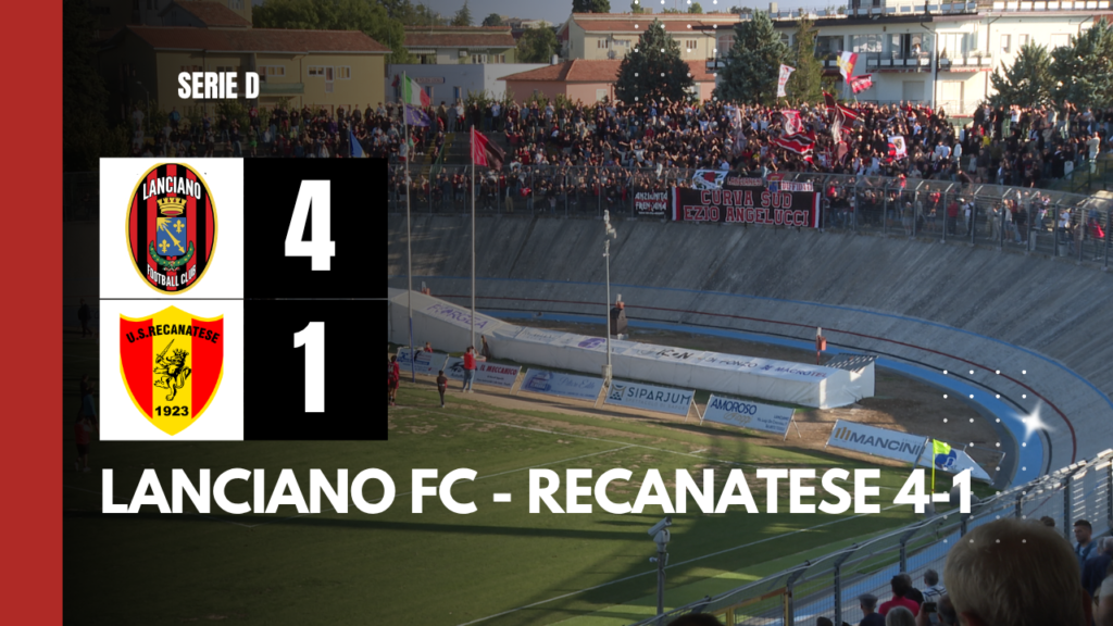 Lanciano-Recanatese 4-1 allo stadio Biondi