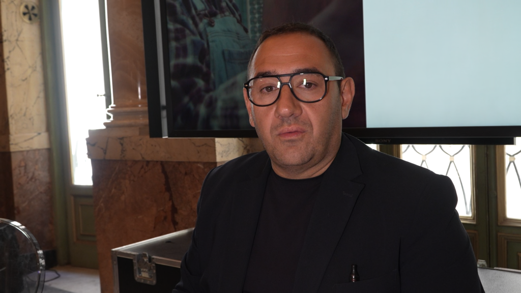 Emanuele Imprudente, assessore all'Agricoltura della Regione Abruzzo, al Prix Italia all'Aquila
